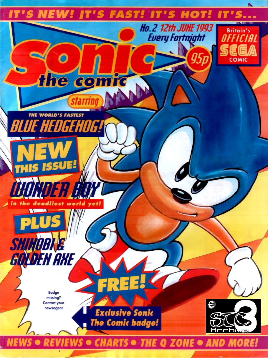 Sonic - The Comic Issue No. 002 Cover Page